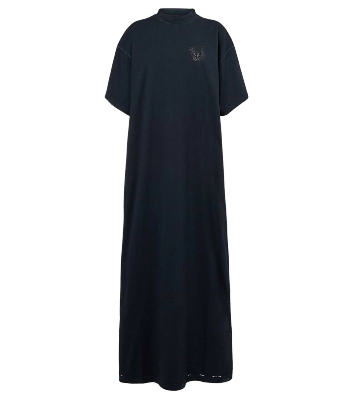 【Balenciaga】 Cotton-poplinドレス Black Oversized belted layered cotton-poplin midi shirt