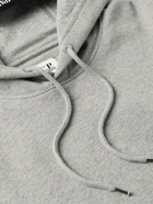 C.P. Company - Logo-Embellished Cotton-Jersey Hoodie - Gray