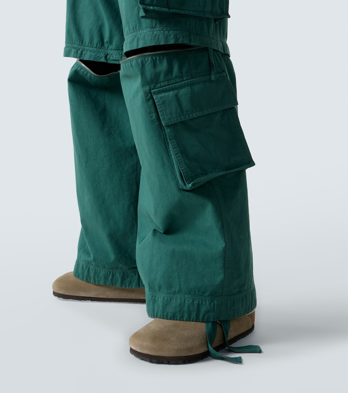 ERL High-rise cotton cargo pants