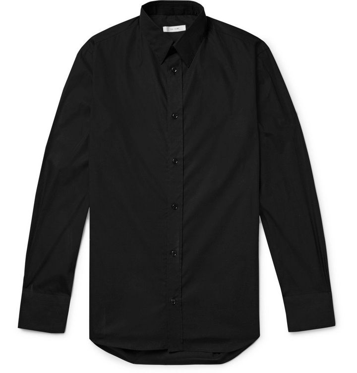 Photo: The Row - Ahmet Slim-Fit Sea Island Cotton-Poplin Shirt - Black