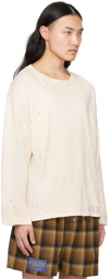 Maison Margiela Off-White Handwritten Long Sleeve T-Shirt