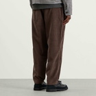 Universal Works Men's Cord Pleated Track Pant in Cacao