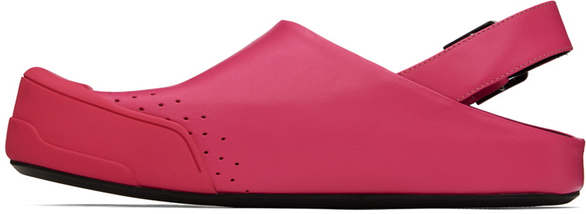 Marni Pink Fussbett Sabot Sandals