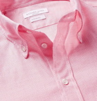 Richard James - Button-Down Collar Cotton-Mesh Shirt - Pink