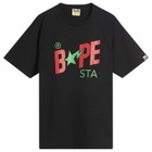 A Bathing Ape Men's Colors Bape Sta T-Shirt in Black