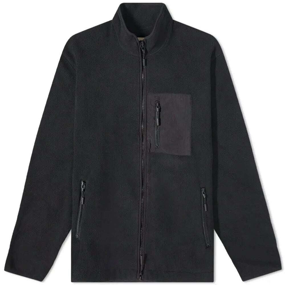 MKI Men's Polar Fleece Track Jacket in Black/Black MKI MiyukiZoku