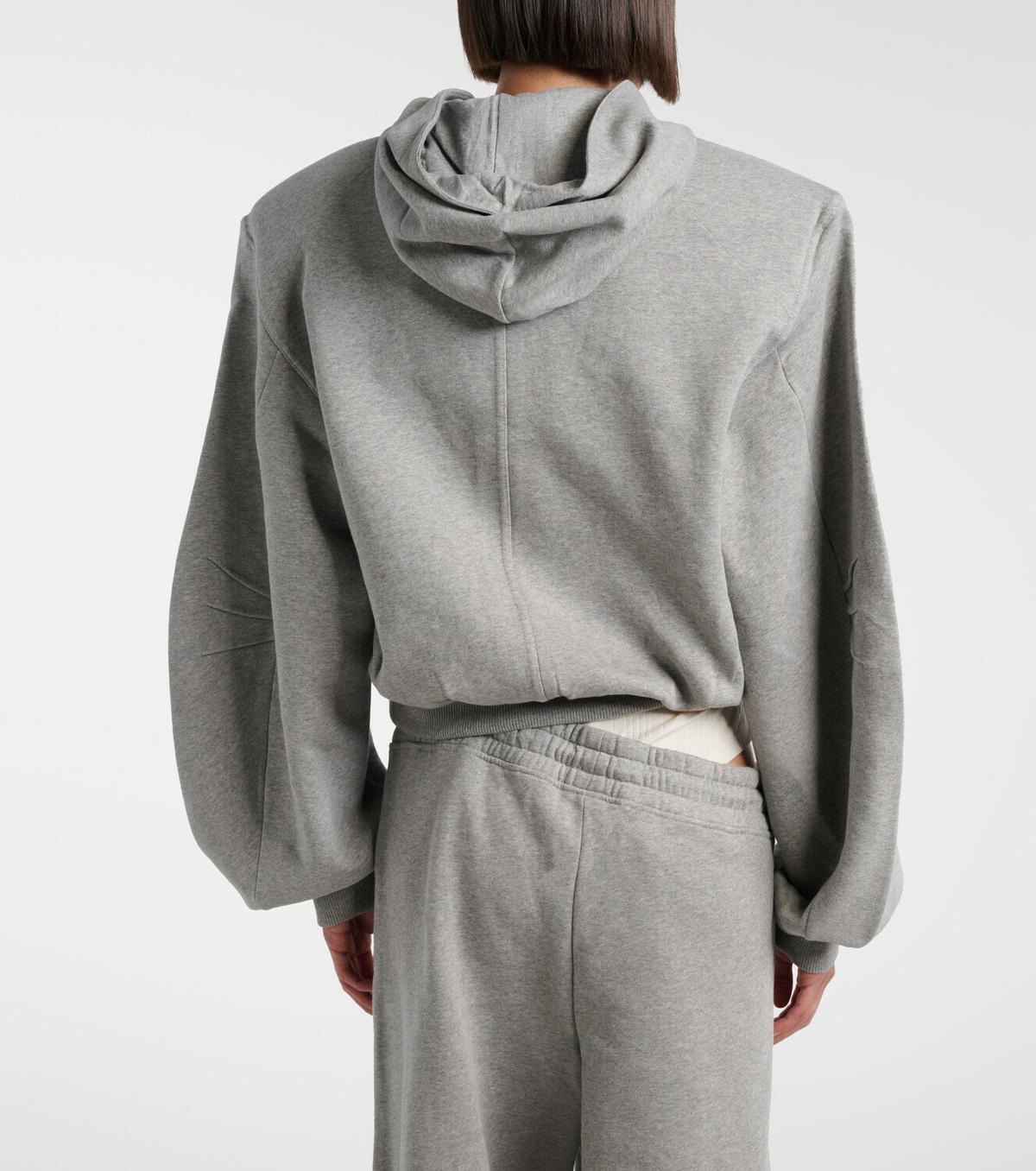 The Attico Cotton jersey hoodie