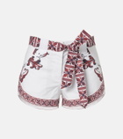 Bananhot Lavanda printed cotton shorts