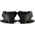 Le Monde Beryl Black Micro Wedge Thong Heeled Sandals
