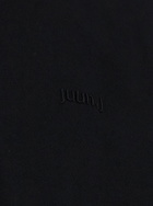 Juun.J Black T-shirt With Tone-on-tone Logo Embroidered On The Front In Cotton Man