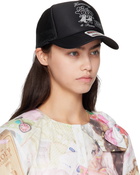 Ashley Williams Black 'Harmony & Peace' Otto Trucker Cap