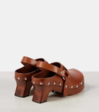 Loewe Tacha leather clogs