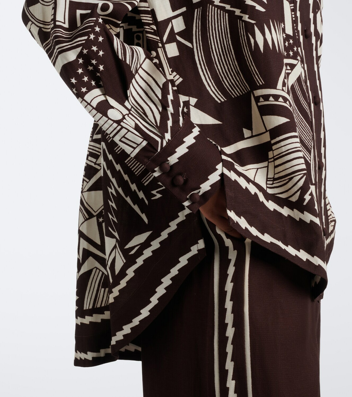 Alémais Lori printed cotton poplin shirt