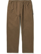 Stussy - Straight-Leg Cotton-Twill Trousers - Brown