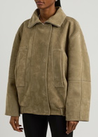 Jacquemus Le Blouson Ciro Cuir Nubuck Jacket Khaki