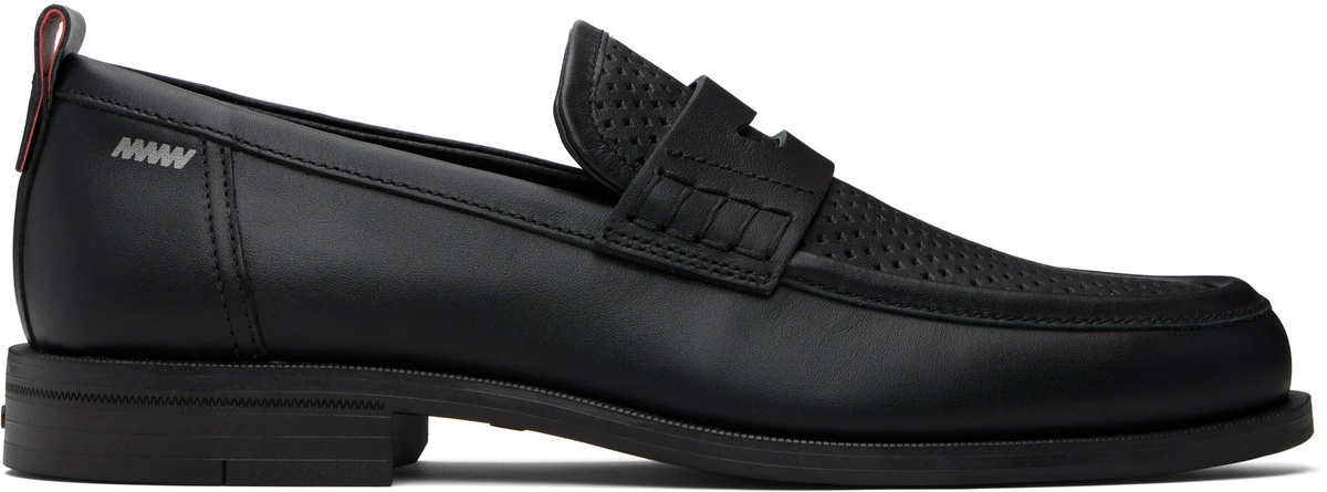 Hugo Black Perforated Loafers