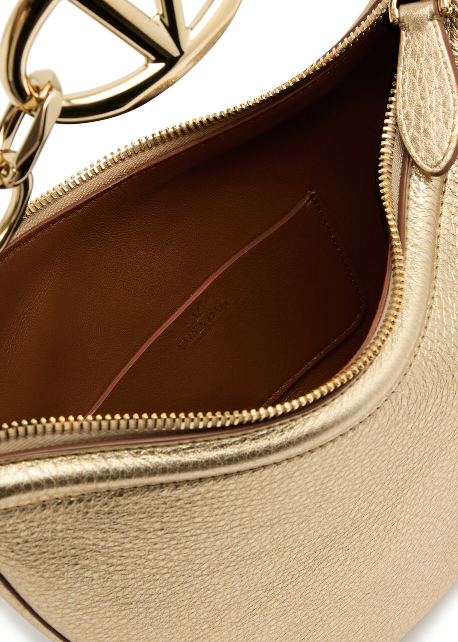 ハンドバッグ VALENTINO CAMEL LEATHER VLOGO HANDBAG Valentino Garavani Leather Clutch