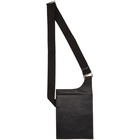 MISBHV Black Leather Crossbody Pouch