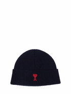 AMI PARIS Adc Logo Wool Beanie