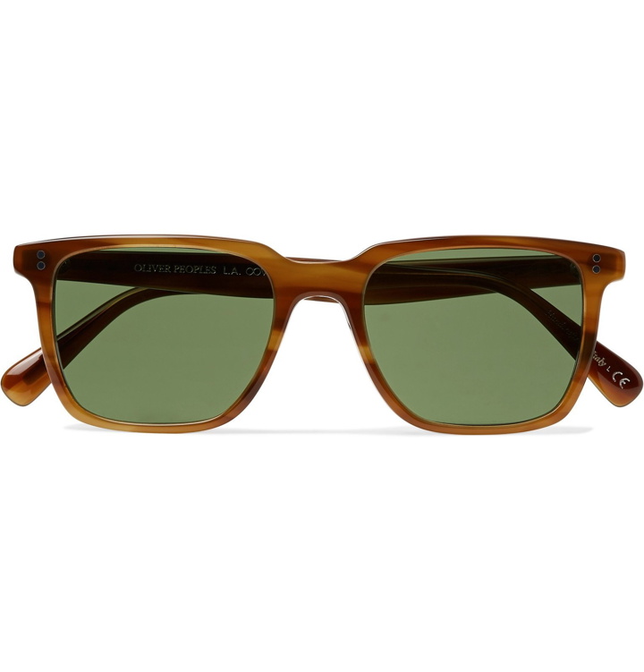 Photo: Oliver Peoples - Lachman Square-Frame Acetate Sunglasses - Tortoiseshell