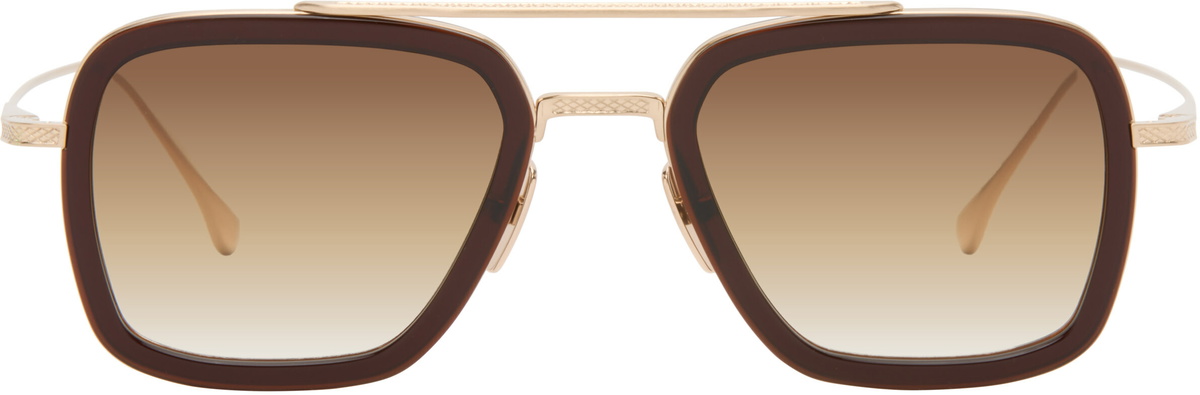 Dita Brown & Gold Flight.006 Sunglasses