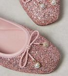 Jimmy Choo Elme glitter ballet flats