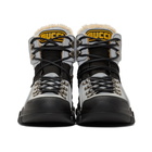 Gucci Grey Reflective Flashtrek High-Top Sneakers