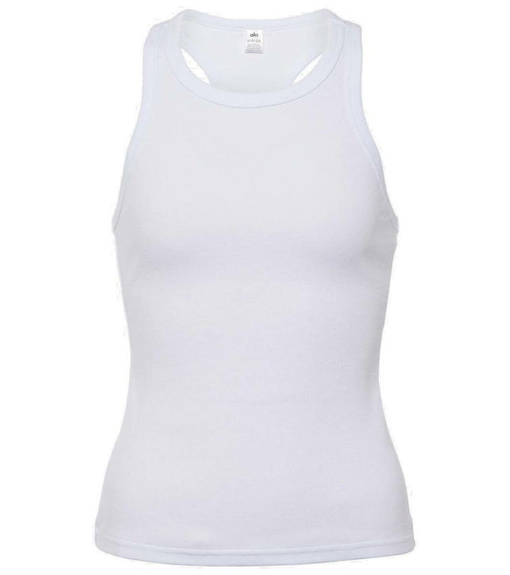 Photo: Alo Yoga Devoted cotton-blend jersey tank top