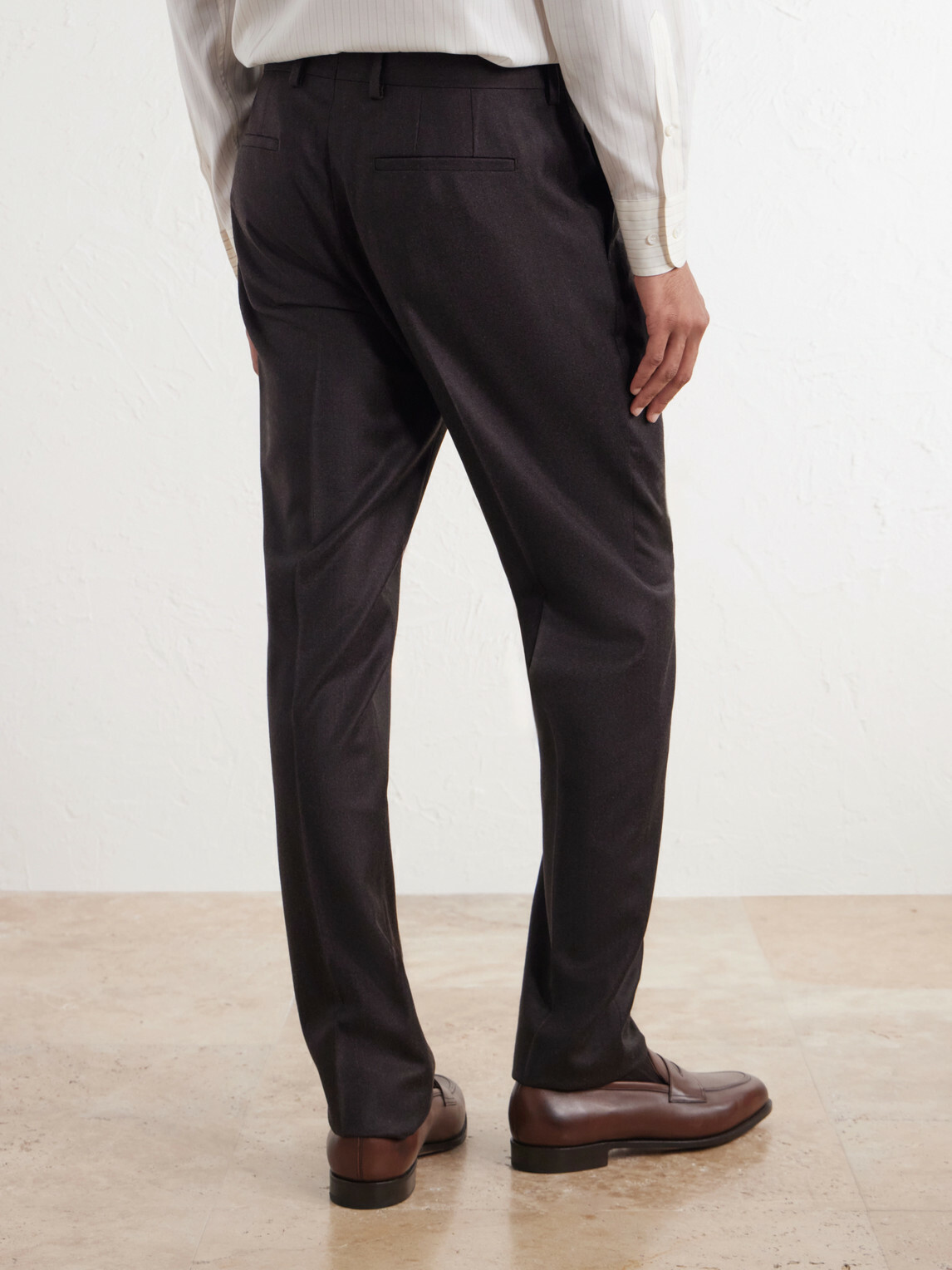 Paul Smith - Straight-Leg Wool and Cashmere-Blend Flannel Trousers - Brown