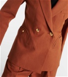 Blazé Milano Dojo Rust Charmer cotton and linen blazer
