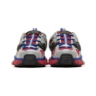 Juun.J Red and Blue Strap Sneakers