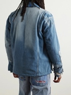 Greg Lauren - Patchwork Denim Overshirt - Blue