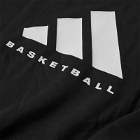 Adidas Basketball Back Logo Crew Sweat in Black/Talc