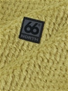 66 North - Hrannar Logo-Appliquéd Waffle-Knit Polartec® Alpha® Half-Zip Sweatshirt - Green