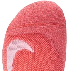 Nike Running - Two-Pack Multiplier Logo-Intarsia Dri-FIT Crew Socks - Pink