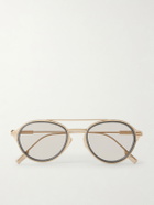 Zegna - Aviator-Frame Titanium Sunglasses