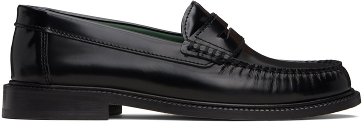 Photo: VINNY’s Black Leather 'Yardee' Loafers