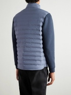 Peter Millar - Winsome Hybrid Tech-Jersey and Quilted Shell Jacket - Blue