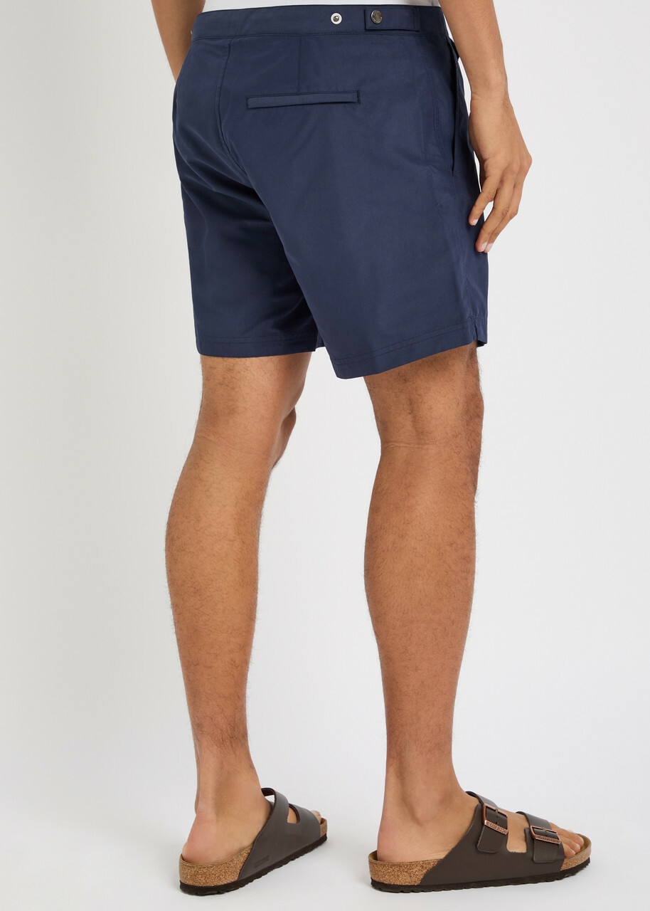 Sunspel Brushed-shell Swim Shorts Navy