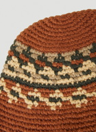 Fairisle Bucket Hat in Brown