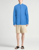 120% Lino Mens Shirt in Navy
