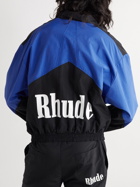 Rhude - McLaren Logo-Print Colour-Block Nylon Jacket - Blue