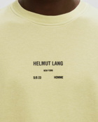 Helmut Lang Rib Ls Tee Yellow - Mens - Longsleeves