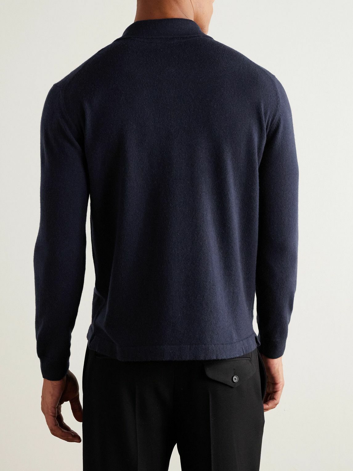 PIACENZA 1733 - Slim-Fit Cashmere Polo Shirt - Blue