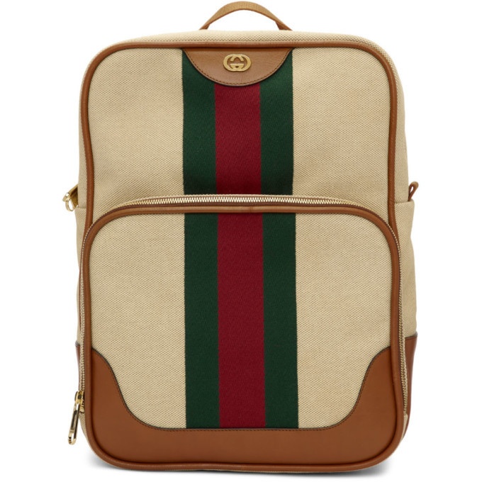 Photo: Gucci Beige Canvas Vintage Backpack