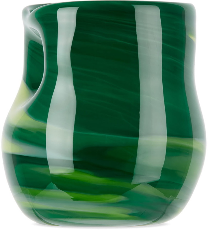 Photo: Rashelle SSENSE Exclusive Green Flubber Glass