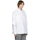 JW Anderson White Double Cuffs Shirt