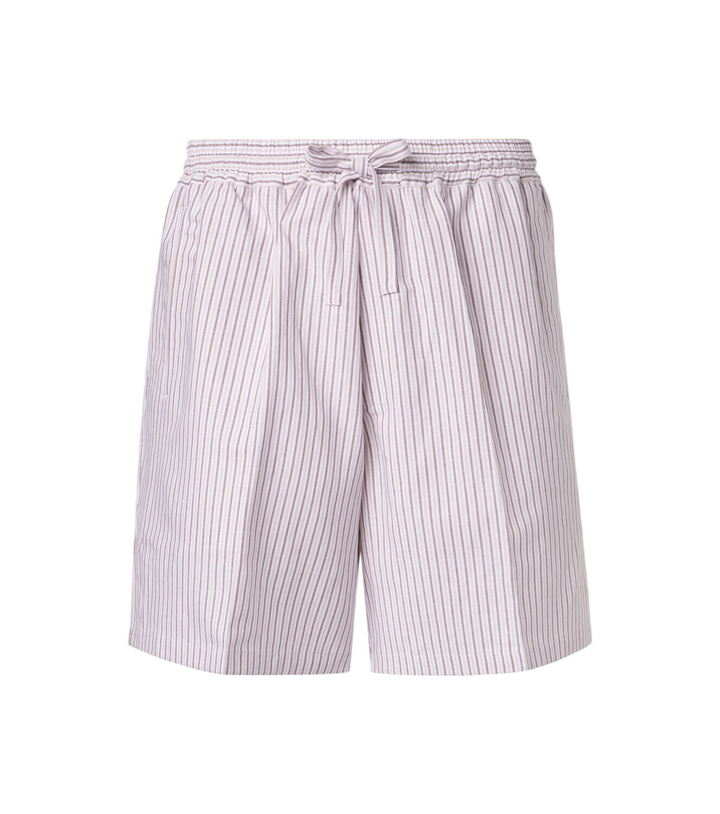 Photo: Umit Benan Julian striped cotton and silk shorts