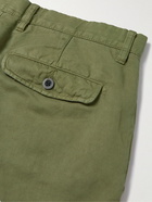 Mr P. - Cotton and Linen-Blend Chinos - Green