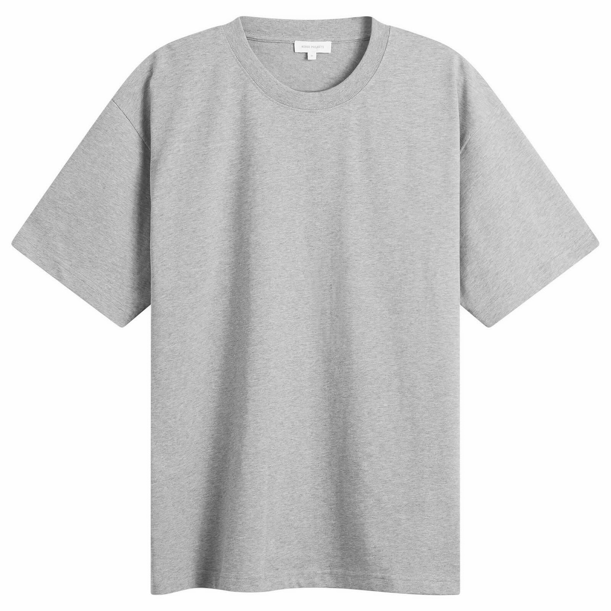 Norse Projects Men's Standard Heavy Loose T-Shirt in Grey Melange